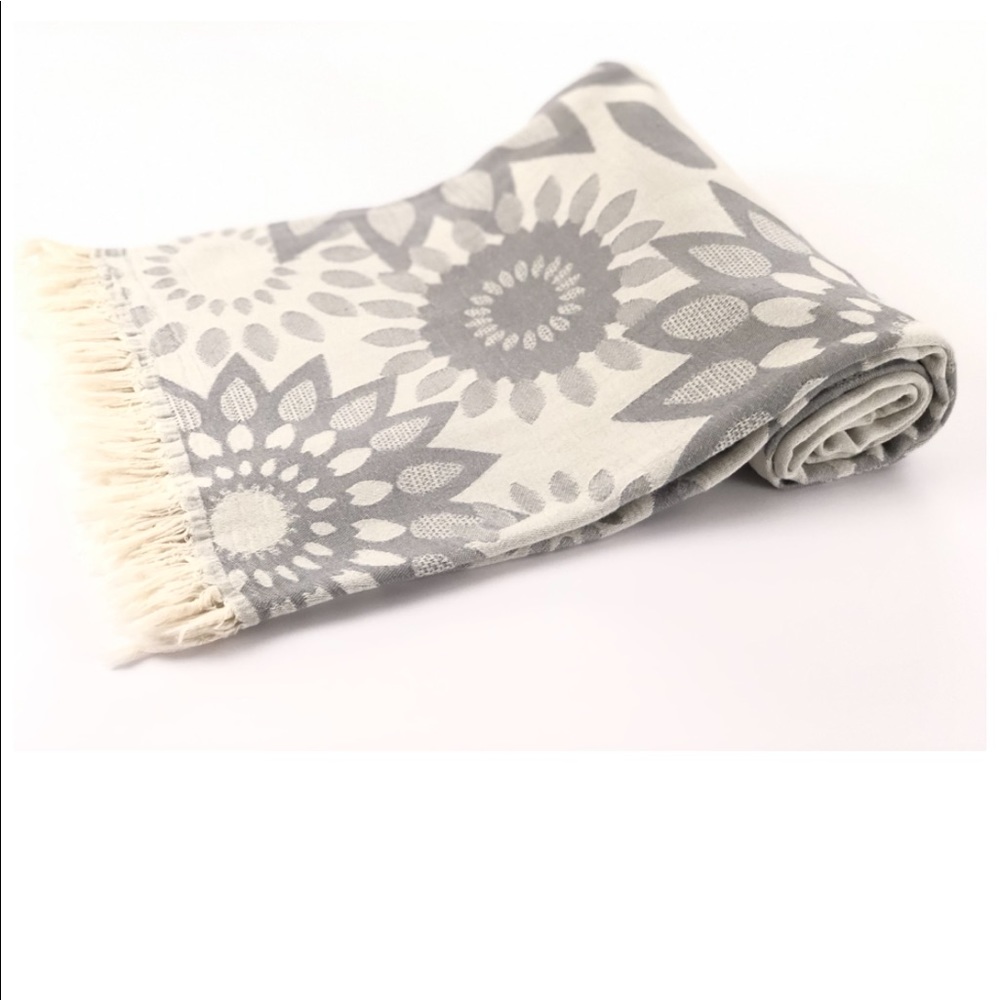 GRAY PONZA THROWS